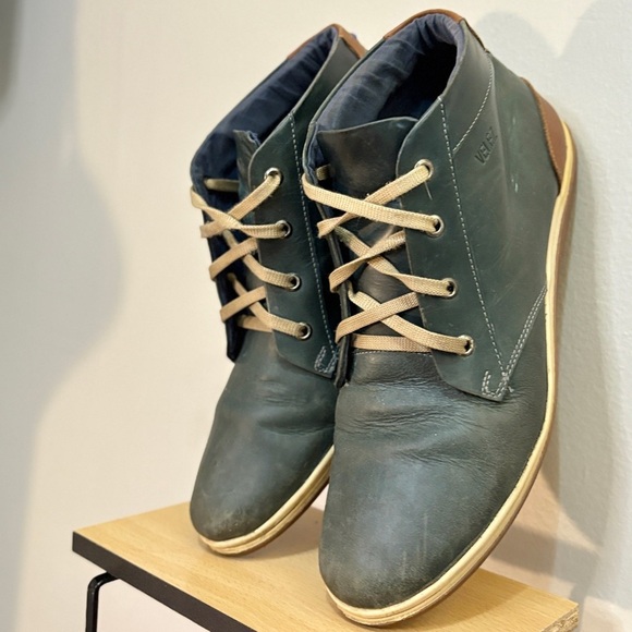 VELEZ Green & Cognac Columbian Leather Chukka Boots Size 11 - Picture 11 of 15